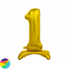 Folija Balon Samostoječi 74cm - Št. 1 Zlate barve